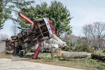Tipped Truck